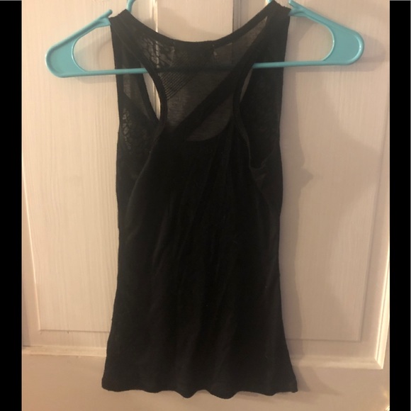 Lace black tank top, mesh - Picture 2 of 4